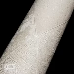 کاغذ دیواری استخوانی طرح هندسی البوم آما6 کد 618 نمای رول