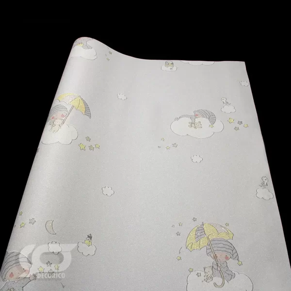 کاغذ دیواری ظریف طرح کودک آلبوم برندون کد 7708 نمای کامل