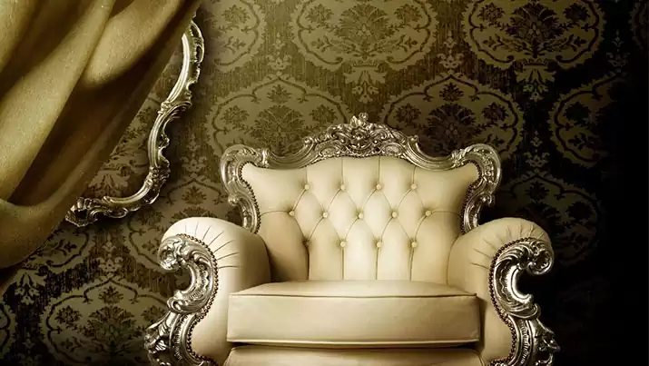 ست کاغذ دیواری با مبلمان سلطنتی